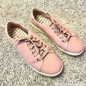 Vionic Womens Brinley Pink Suede Sneakers 11​​​​​​​